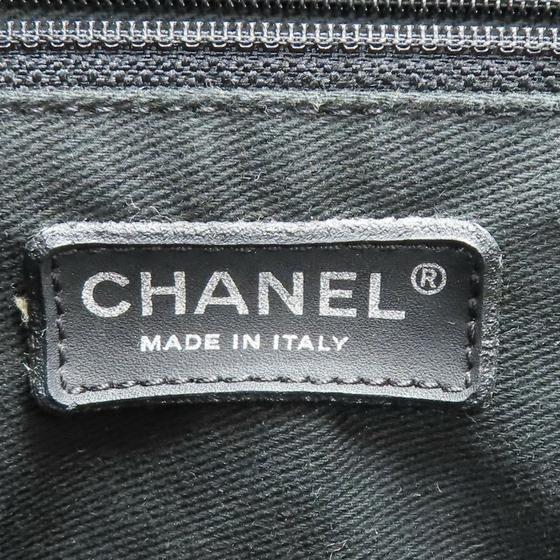 黑色 菱格紋 荔枝牛皮 GST 肩背包 銀釦【CHANEL 香奈兒】 A50995-6