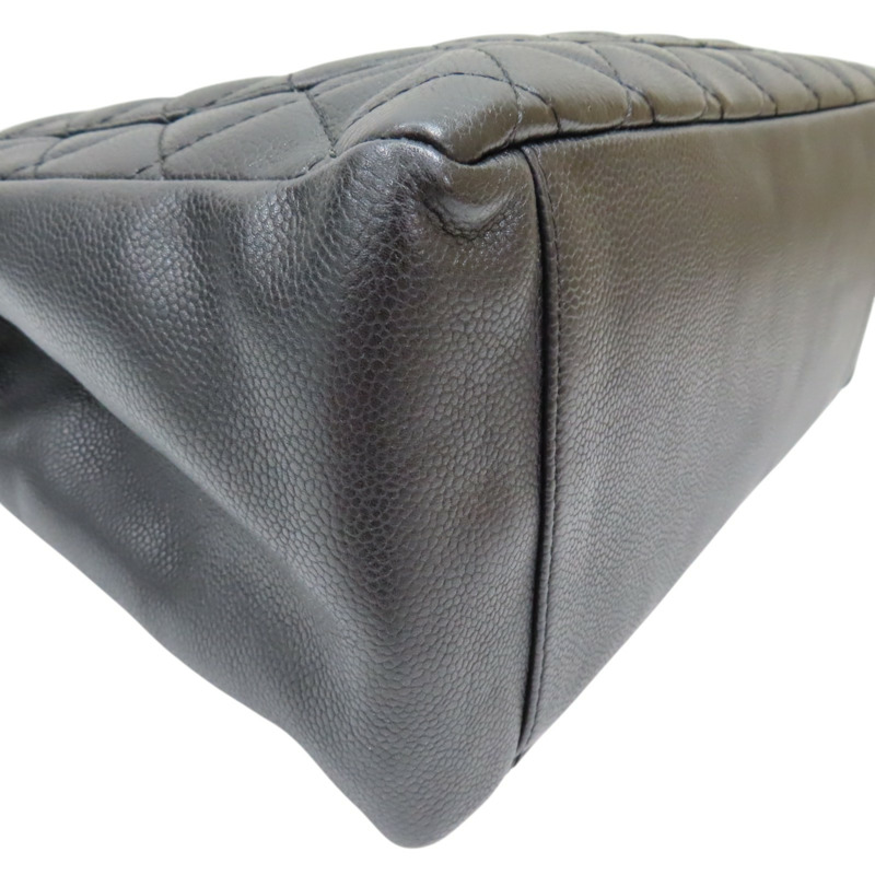 黑色 菱格紋 荔枝牛皮 GST 肩背包 銀釦【CHANEL 香奈兒】 A50995-11