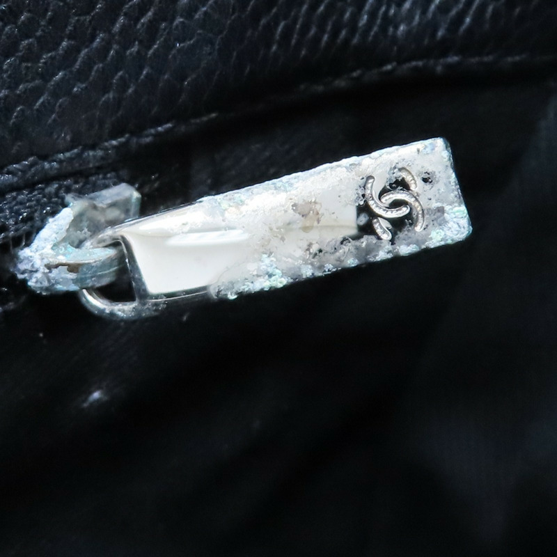 黑色 菱格紋 荔枝牛皮 GST 肩背包 銀釦【CHANEL 香奈兒】 A50995-13