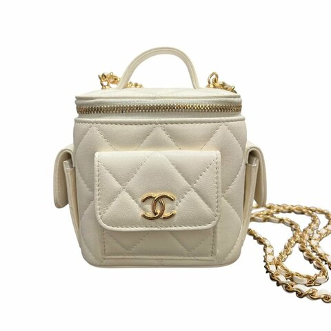 【美收精品】CHANEL白色肩背包 5-236