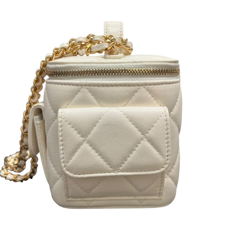 【美收精品】CHANEL白色肩背包 5-236-3