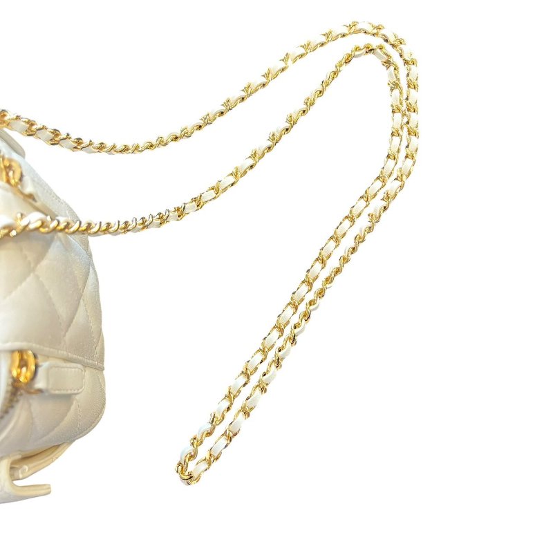 【美收精品】CHANEL白色肩背包 5-236-14