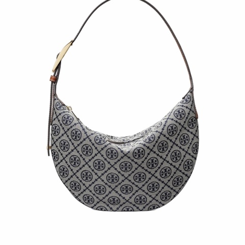 Tory Burch 女士 T Monogram 小號新月包均碼碼31cm*22.4cm