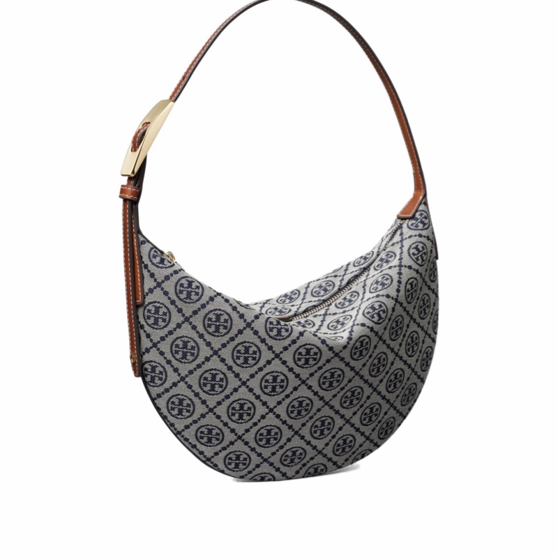 Tory Burch 女士 T Monogram 小號新月包均碼碼31cm*22.4cm-2
