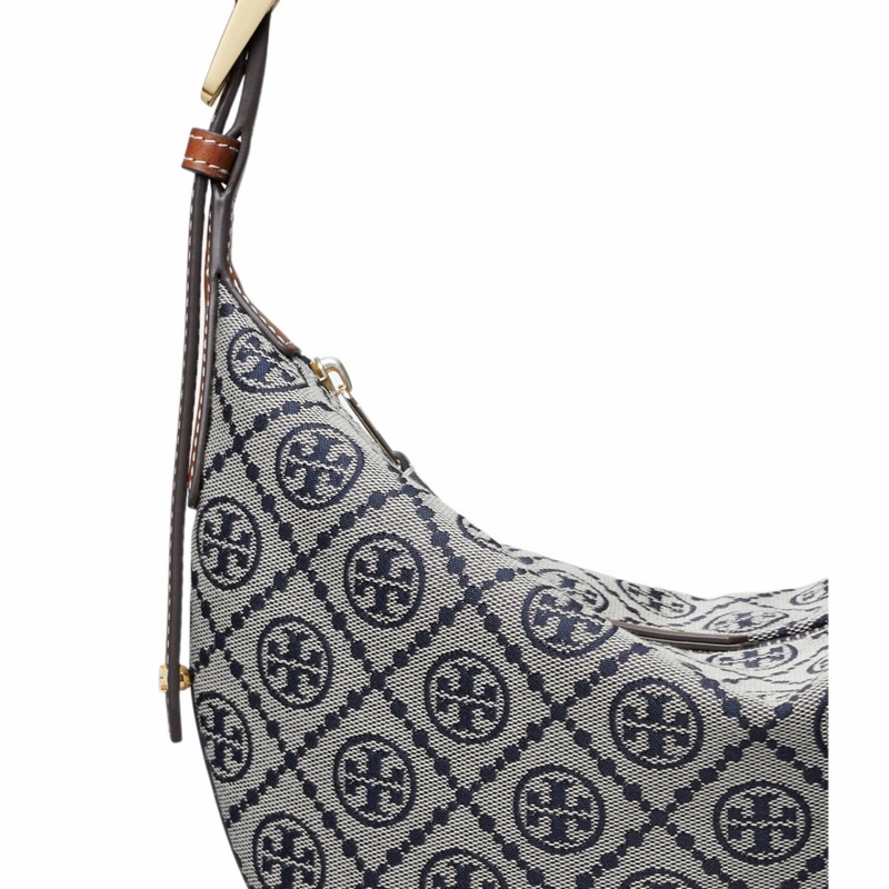 Tory Burch 女士 T Monogram 小號新月包均碼碼31cm*22.4cm-3