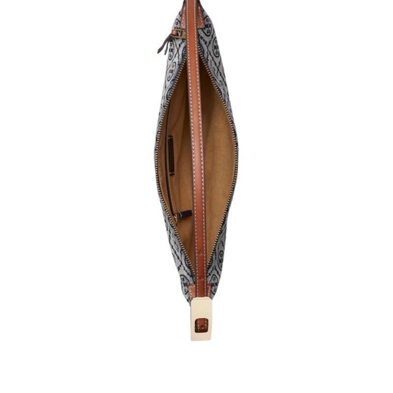 Tory Burch 女士 T Monogram 小號新月包均碼碼31cm*22.4cm-4