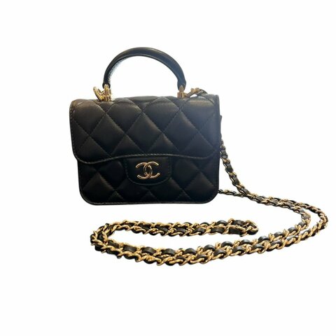 【美收精品】CHANEL黑色肩背包 5-239