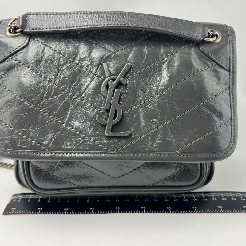 Saint Laurent Niki 附提把迷你鍊條包-0