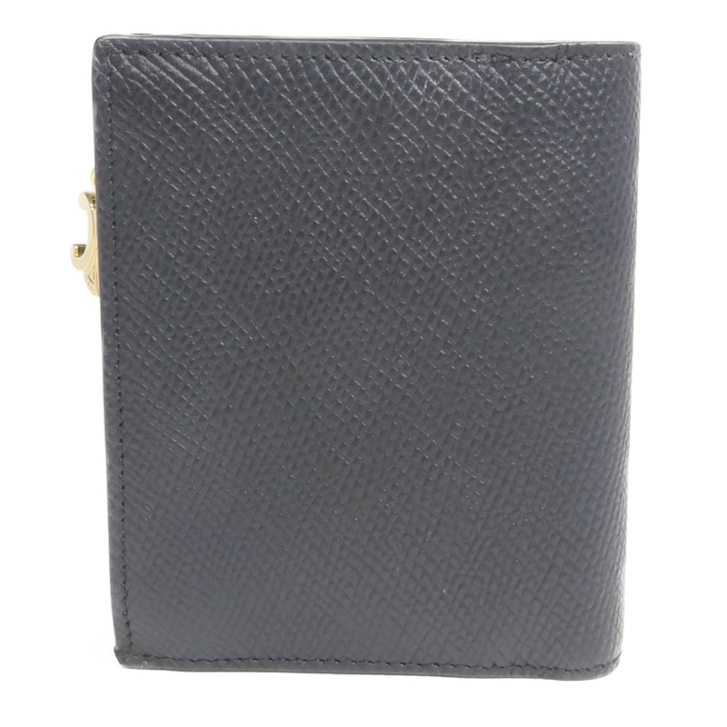 CELINE 牛皮皮革Triomphe Compact Wallet金扣錢包-2