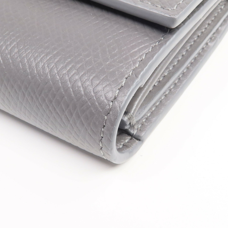 CELINE 牛皮皮革Tri-Fold Wallet金扣錢包-10