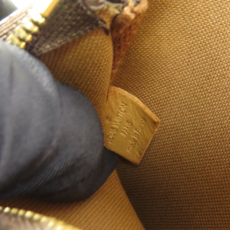 LOUIS VUITTON Monogram Multi Pochette Accessoires金扣手挽肩背兩用袋棕色-11