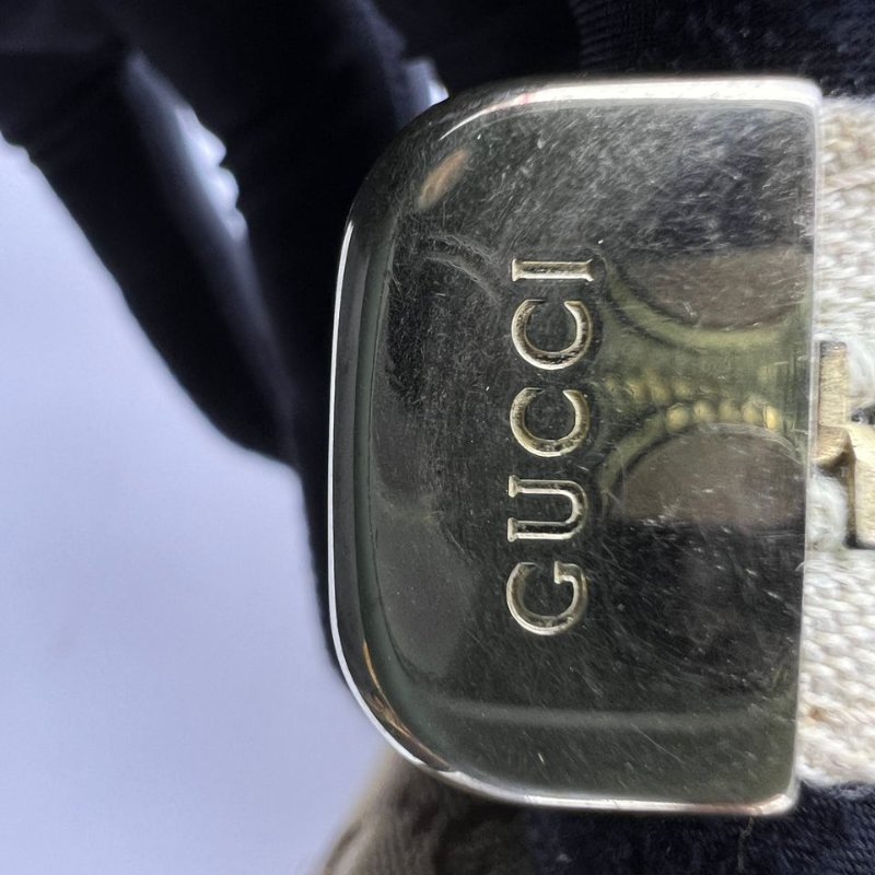 Gucci 雙 G 老花軟貝殼手提斜挎包-22