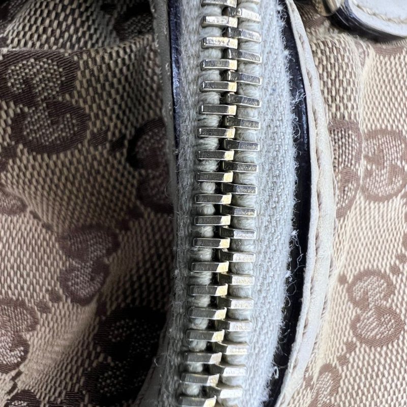 Gucci 雙 G 老花軟貝殼手提斜挎包-24