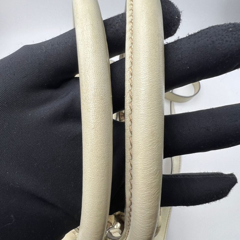 Gucci 雙 G 老花軟貝殼手提斜挎包-27