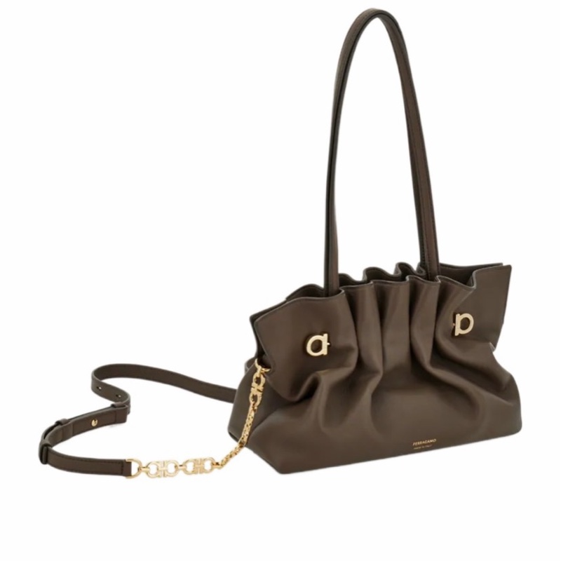 Salvatore Ferragamo 女士 頂部提手單肩包均碼碼27cm*11cm*18cm-0