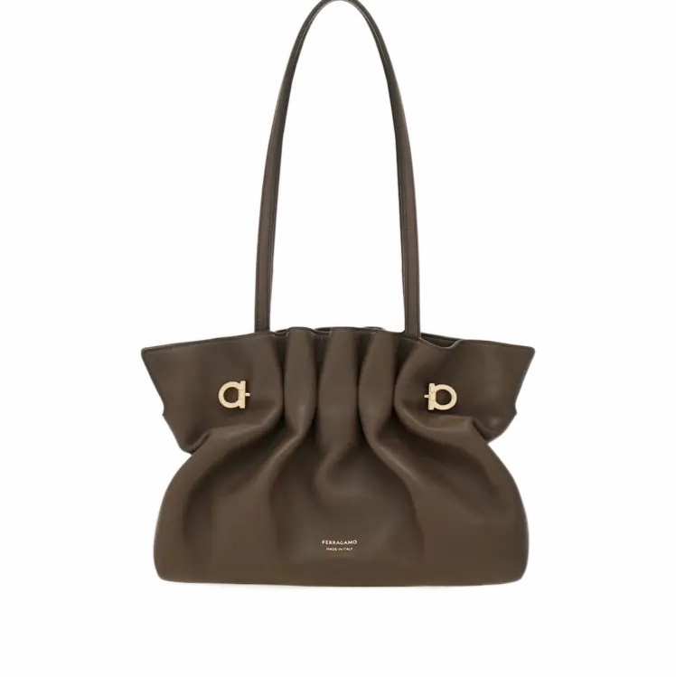 Salvatore Ferragamo 女士 頂部提手單肩包均碼碼27cm*11cm*18cm-2