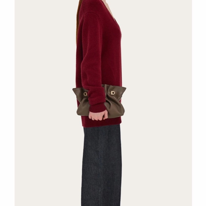 Salvatore Ferragamo 女士 頂部提手單肩包均碼碼27cm*11cm*18cm-4