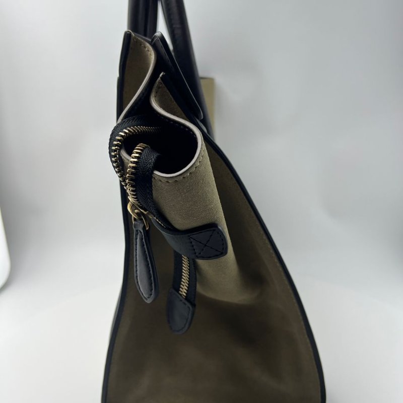 Celine Luggage 帆布拼皮笑臉包-1