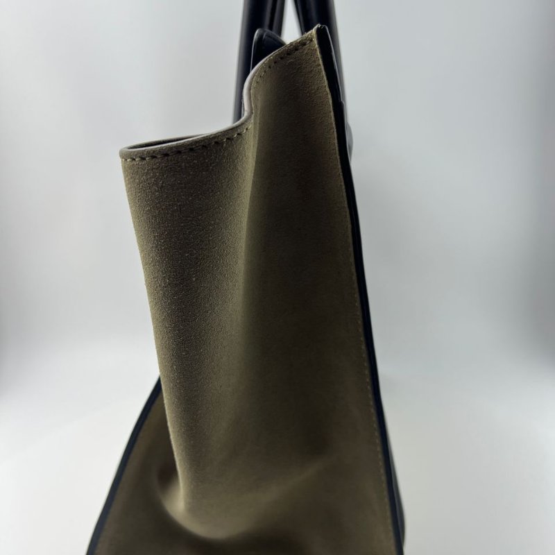 Celine Luggage 帆布拼皮笑臉包-2