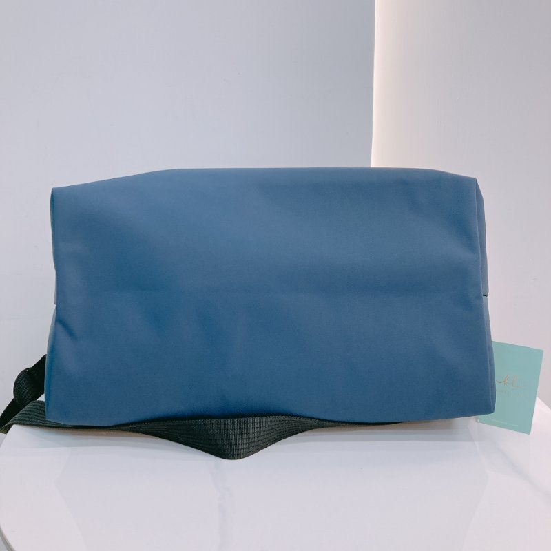 MS0624 Longchamp 瓏驤 摺疊 尼龍帆布 大號 墨水藍色 銀扣 Le Pliage Energy Top Handle Size L Eco-Nylon Ink Blue x PHW-4