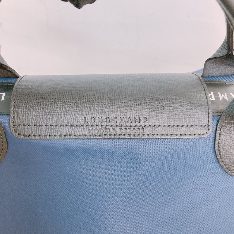 MS0624 Longchamp 瓏驤 摺疊 尼龍帆布 大號 墨水藍色 銀扣 Le Pliage Energy Top Handle Size L Eco-Nylon Ink Blue x PHW-14