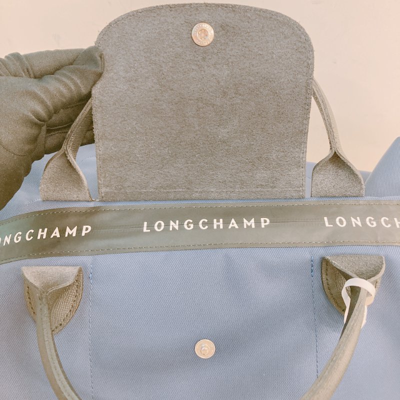 MS0624 Longchamp 瓏驤 摺疊 尼龍帆布 大號 墨水藍色 銀扣 Le Pliage Energy Top Handle Size L Eco-Nylon Ink Blue x PHW-15