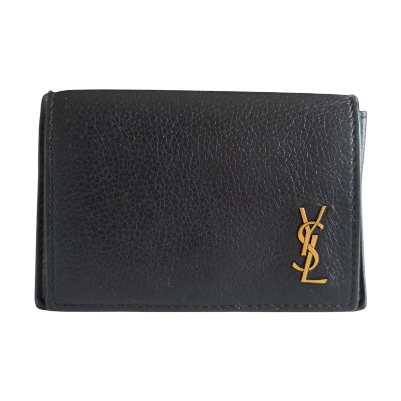 SAINT LAURENT YSL Tiny Cassandre 卡片零錢包-1