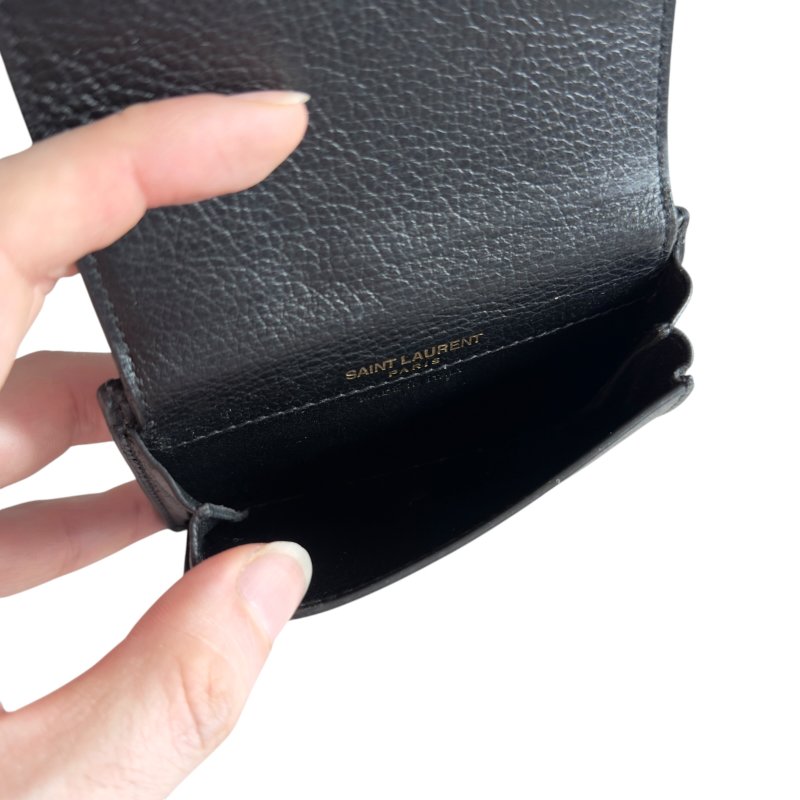 SAINT LAURENT YSL Tiny Cassandre 卡片零錢包-18
