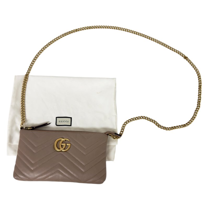 GUCCI GG Marmont 鏈條 斜揹袋-0