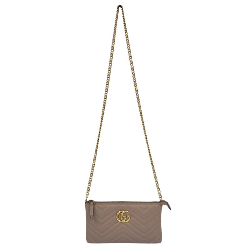 GUCCI GG Marmont 鏈條 斜揹袋-1