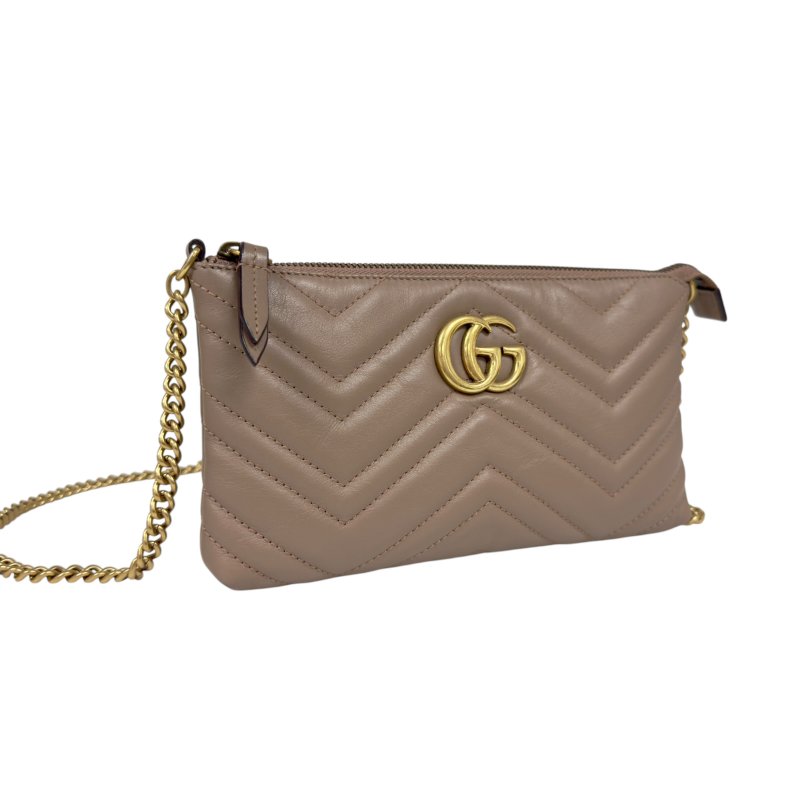 GUCCI GG Marmont 鏈條 斜揹袋-4