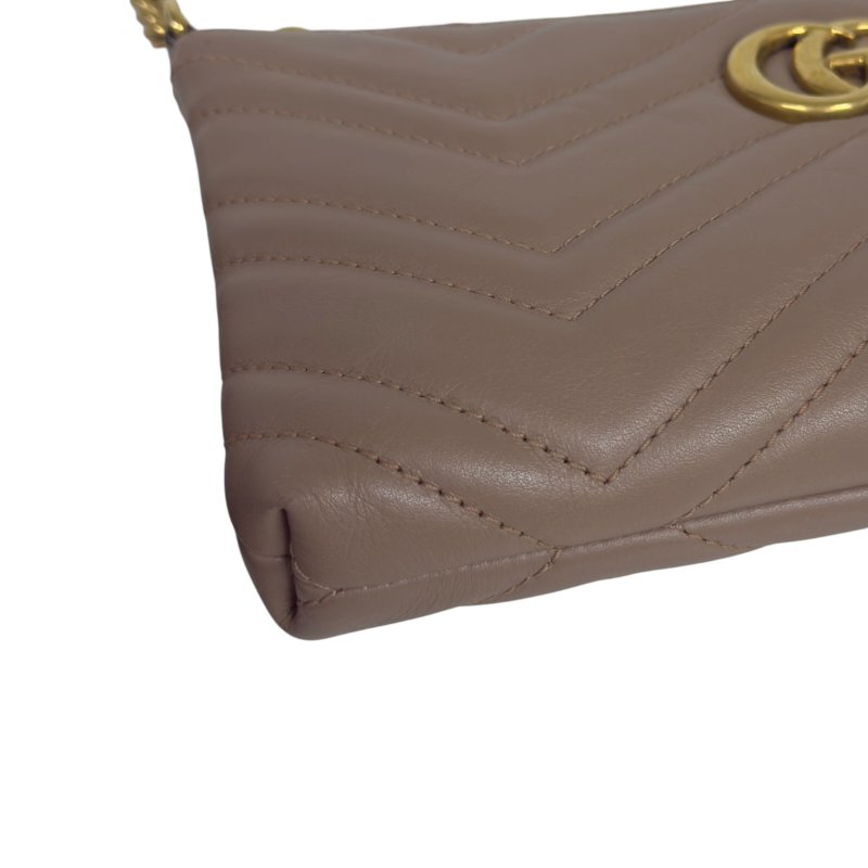 GUCCI GG Marmont 鏈條 斜揹袋-9
