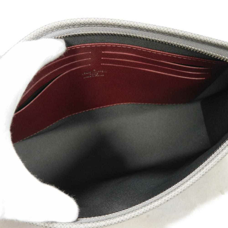 路易威登 (Louis Vuitton) 男士 Pochette Voyage MM 手拿包,美洲杯帆船賽灰色,帶 RFID IC 芯片,全新未使用,Taiga Glacier M59147 款式-6