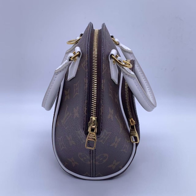 LOUIS VUITTON ELLIPSE棕色塗層帆布老花河蚌包,芯片款-3