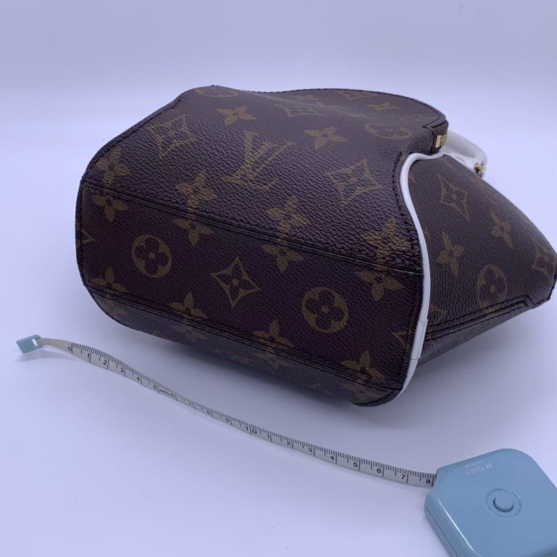 LOUIS VUITTON ELLIPSE棕色塗層帆布老花河蚌包,芯片款-8