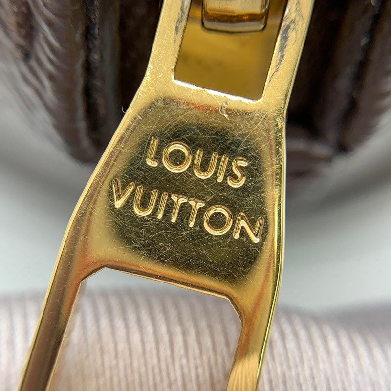 LOUIS VUITTON ELLIPSE棕色塗層帆布老花河蚌包,芯片款-10