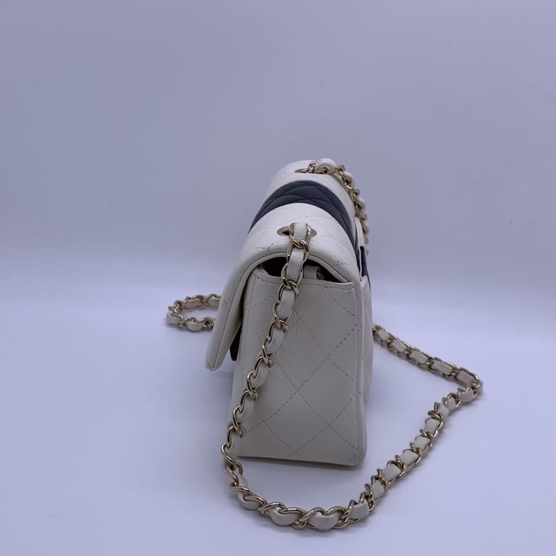 22p Chanel香奈儿大mini黑白熊猫女包链条包芯片款-2