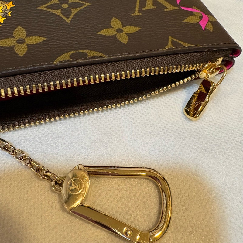 Lv 15公分一字零錢包 鑰匙包 (可放紙鈔)-4