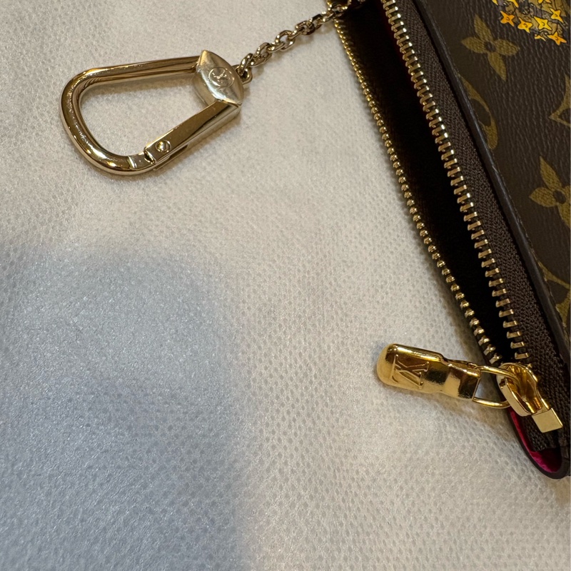 Lv 15公分一字零錢包 鑰匙包 (可放紙鈔)-5