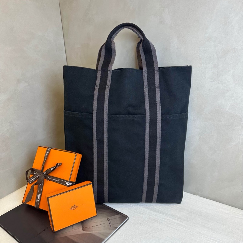 【赫蒂國際精品】 Hermès 愛馬仕 經典帆布絕版托特包 vintage-0