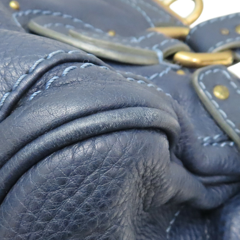 藍色 牛皮 Paddington 鎖頭包 手提包【Chloe 克羅伊】 7ESA02-6