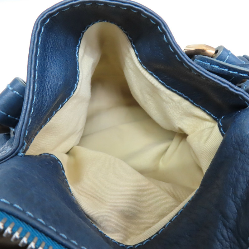 藍色 牛皮 Paddington 鎖頭包 手提包【Chloe 克羅伊】 7ESA02-11