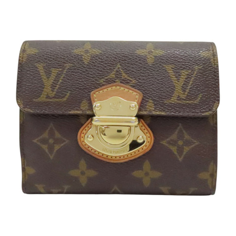 棕色 原花 PVC塗層帆布 曼哈頓 金屬釦 中夾【LOUIS VUITTON LV 路易威登】 M60211