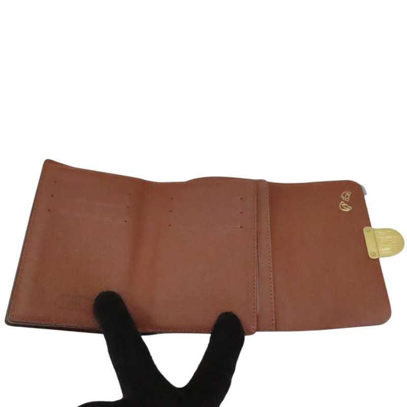 棕色 原花 PVC塗層帆布 曼哈頓 金屬釦 中夾【LOUIS VUITTON LV 路易威登】 M60211-3