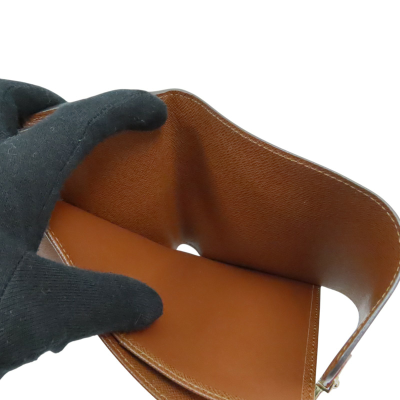 棕色 原花 PVC塗層帆布 曼哈頓 金屬釦 中夾【LOUIS VUITTON LV 路易威登】 M60211-4