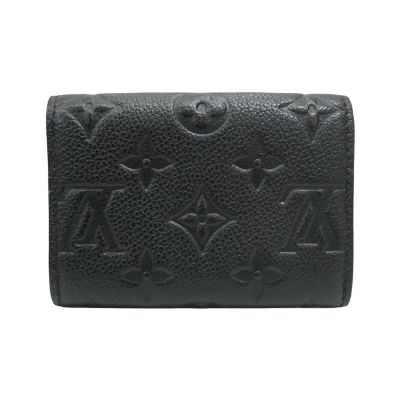 黑色 原花 牛皮壓紋 零錢包【LOUIS VUITTON LV 路易威登】 M81455-1