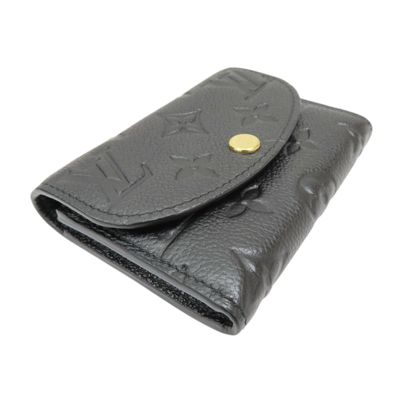 黑色 原花 牛皮壓紋 零錢包【LOUIS VUITTON LV 路易威登】 M81455-2