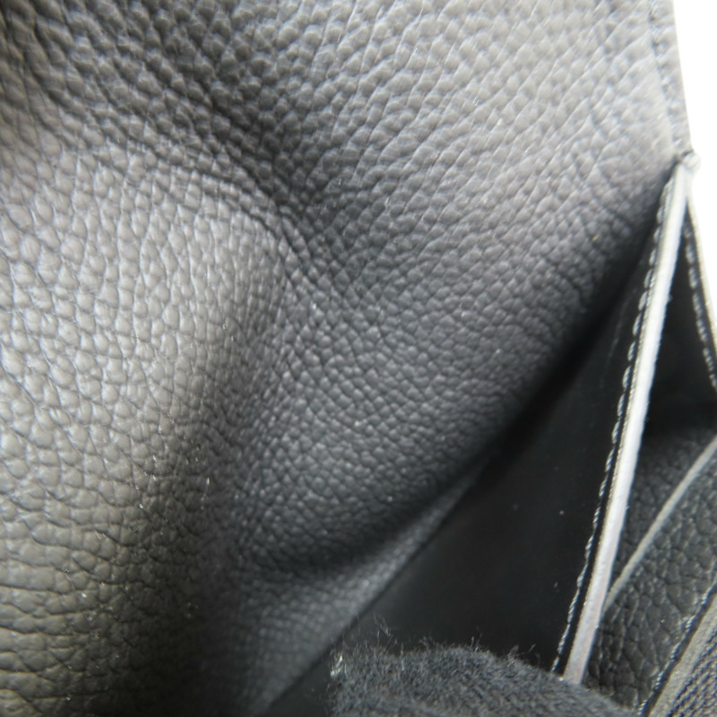 黑色 原花 牛皮壓紋 零錢包【LOUIS VUITTON LV 路易威登】 M81455-5