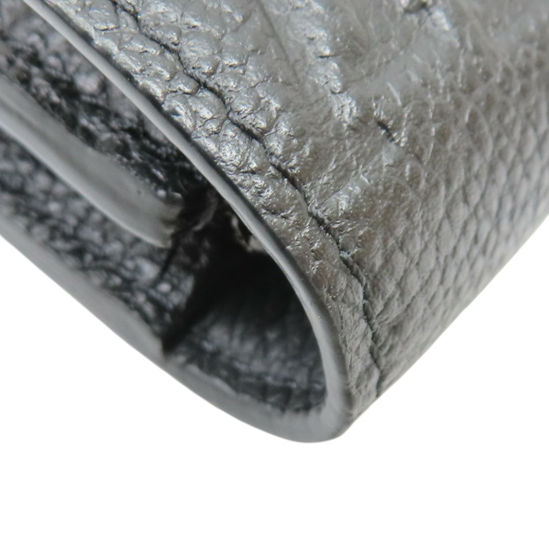 黑色 原花 牛皮壓紋 零錢包【LOUIS VUITTON LV 路易威登】 M81455-13