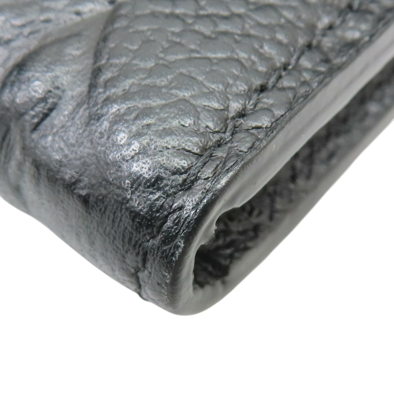 黑色 原花 牛皮壓紋 零錢包【LOUIS VUITTON LV 路易威登】 M81455-14